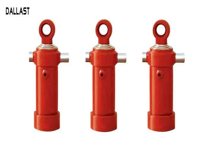 Dump Truck Hydraulic Cylinder  Trailer Side Turn Cylinder Telescoping Multi Stage Chromme Rod